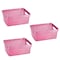 Simplify Small Glitter Tote in Pink, 3PK 26145-PINK-3PK - alternate 1